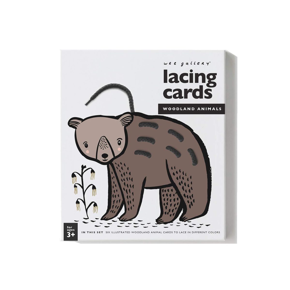 Wee Gallery Lacing Card Woodland Animals