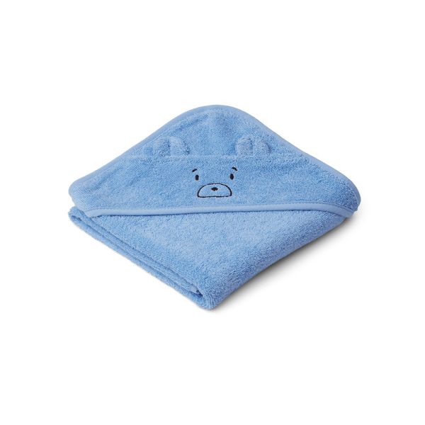 LIEWOOD Towel Albert Mr Bear Sky Blue