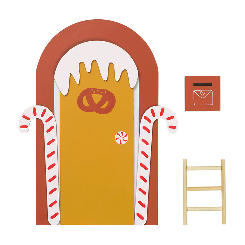 Fabelab elf door - Gingerbread house