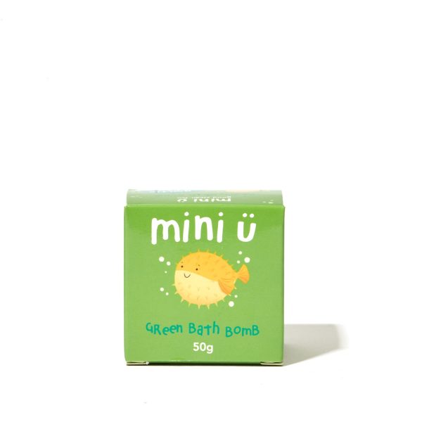 Mini U Green bath bombs