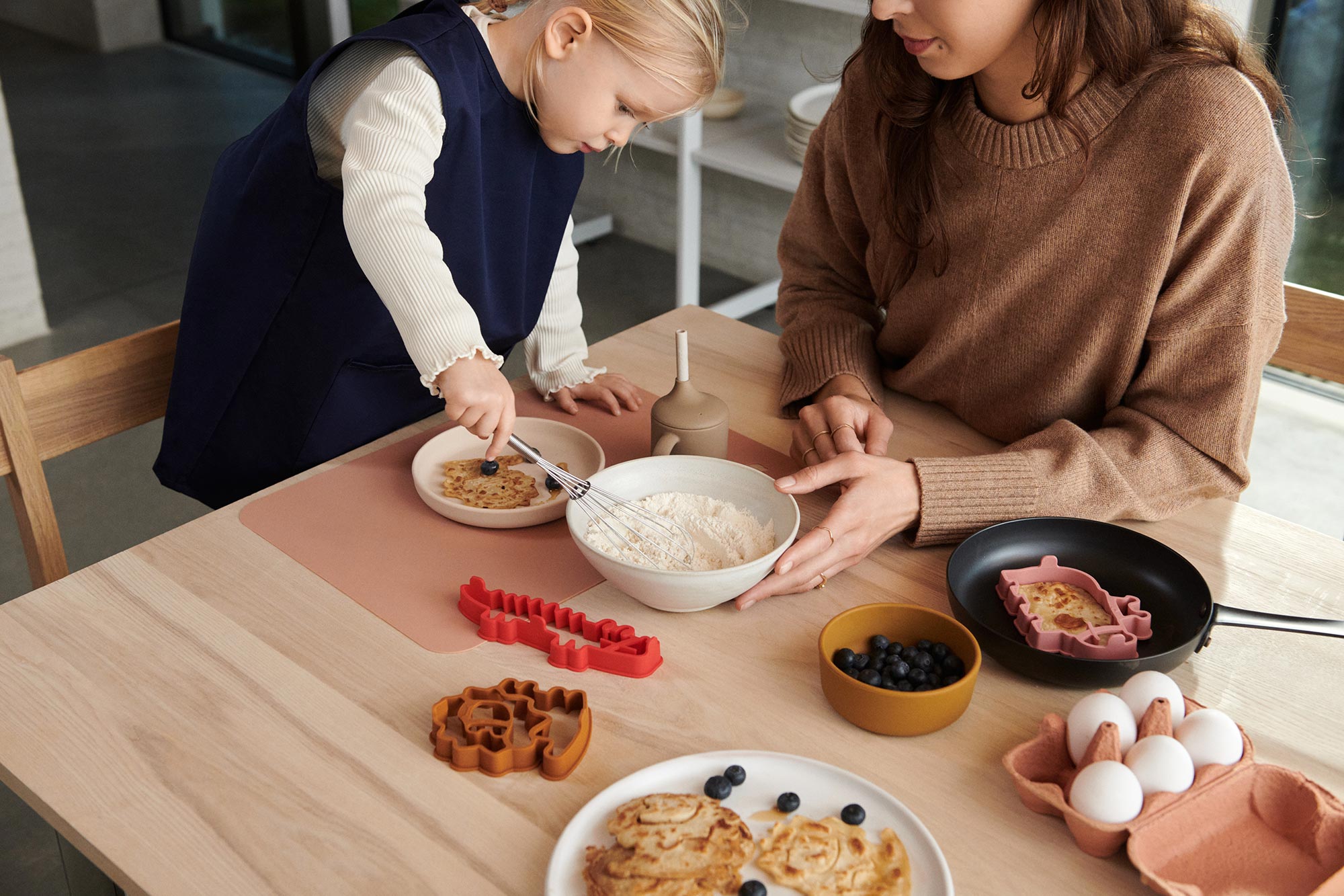 Dinosaur Pancake Pans, Mini Pancakes Maker Machine, Kids Dino Mini