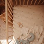 Mushie crib sheet